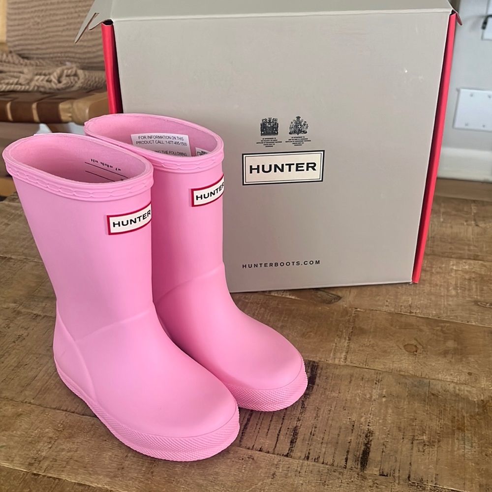 Hunter Rain Boots Kids - pink Fizz